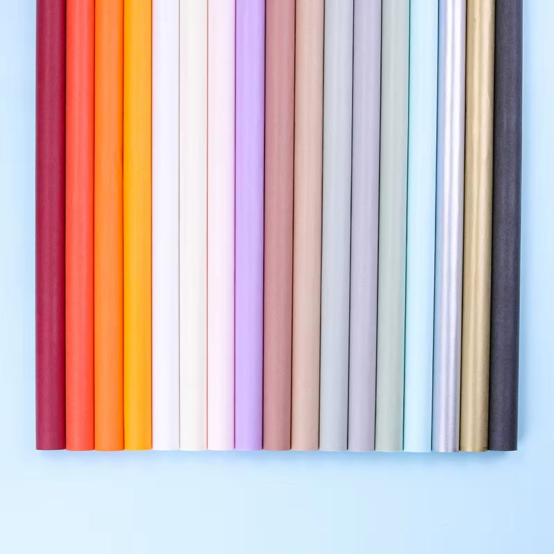 20Pcs Tissue Paper 70*50CM Craft Paper Floral Wrapping Scrapbooking Paper Gift Decorative Flower Paper Home Decoration Party