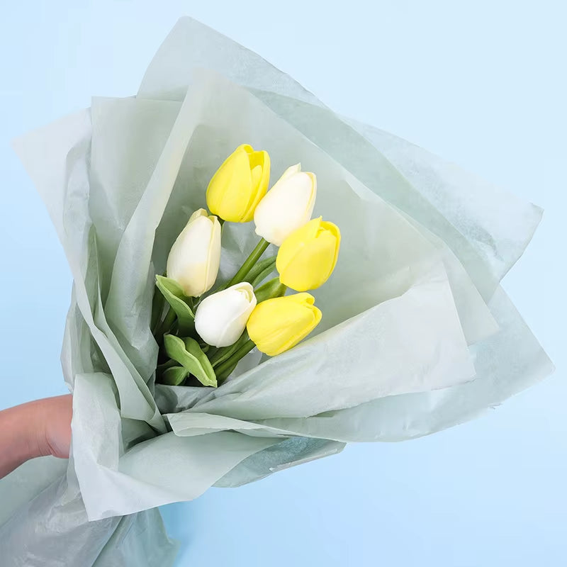 20Pcs Tissue Paper 70*50CM Craft Paper Floral Wrapping Scrapbooking Paper Gift Decorative Flower Paper Home Decoration Party